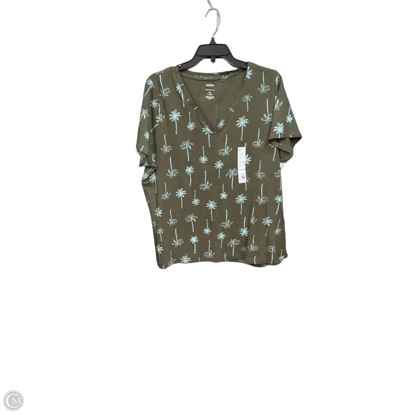 Top Short Sleeve By Sonoma In Tropical Print, Size: Xl