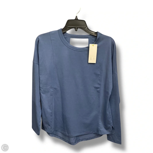 Athletic Top Long Sleeve Crewneck By All In Motion In Blue, Size: S