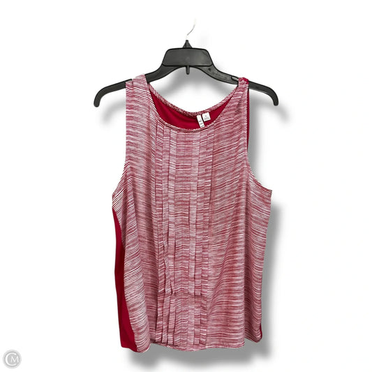 Blouse Sleeveless By Elle In Red, Size: Xl