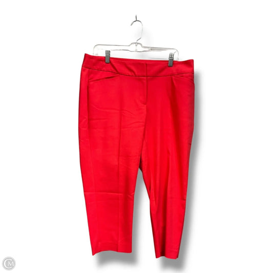 Pants Cropped By Apt 9 In Coral, Size: 14