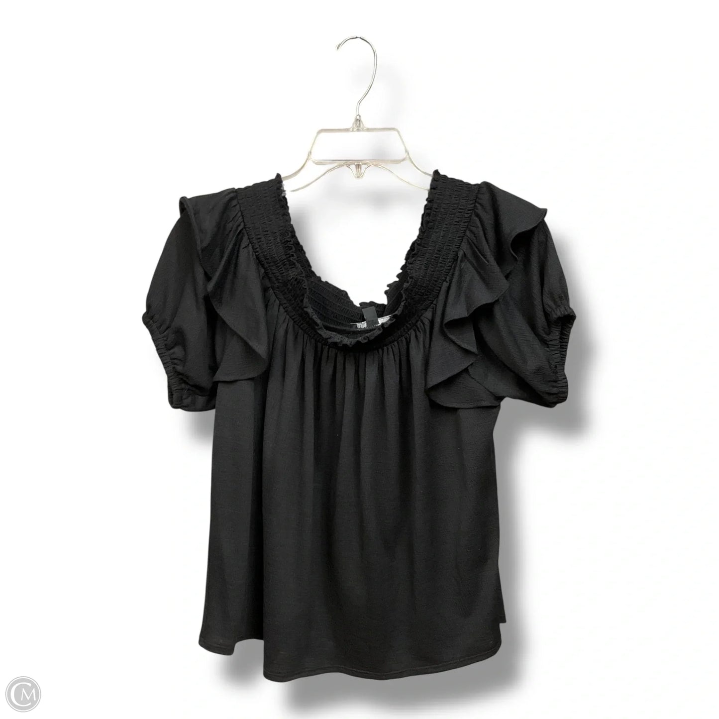 Top Short Sleeve Basic By Inc In Black, Size: S