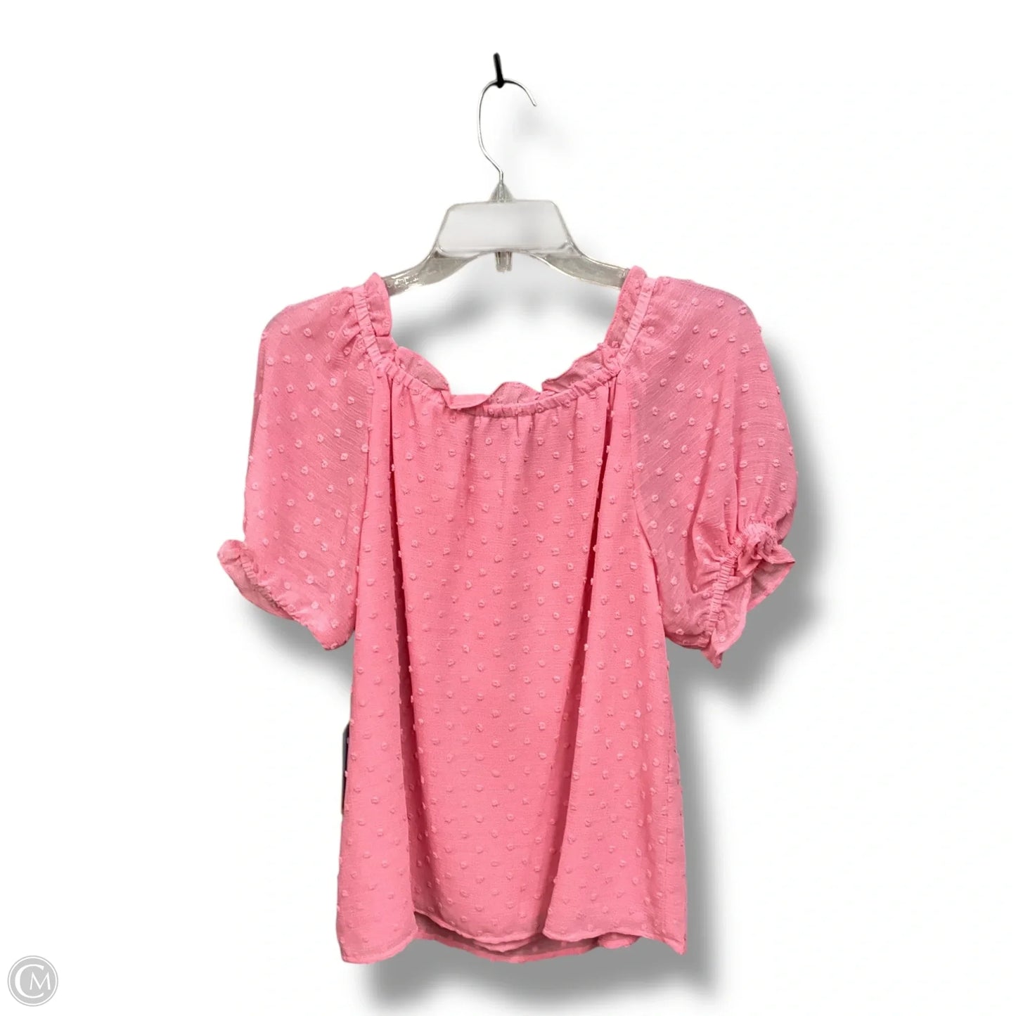 Top Short Sleeve Basic By Cece In Pink, Size: S