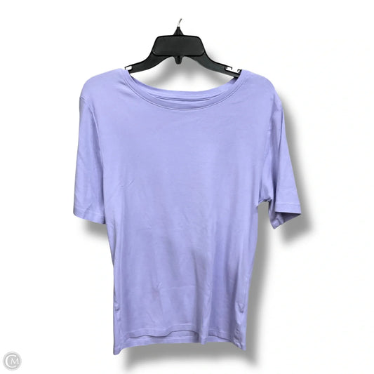 Top Short Sleeve Basic By Gap In Purple, Size: Xl