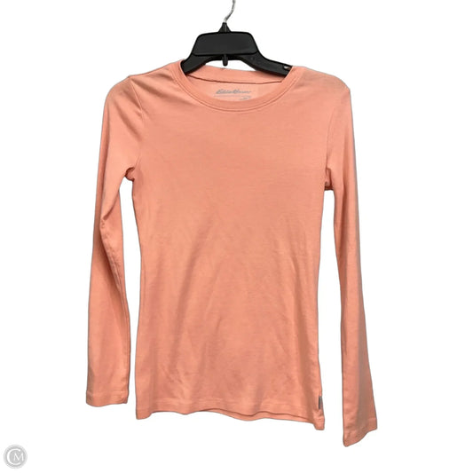 Top Long Sleeve Basic By Eddie Bauer In Coral, Size: S