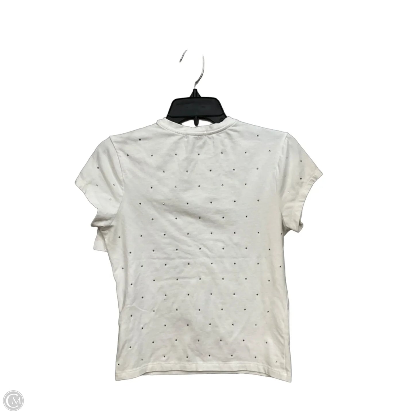 Top Short Sleeve By Good American In White, Size: M