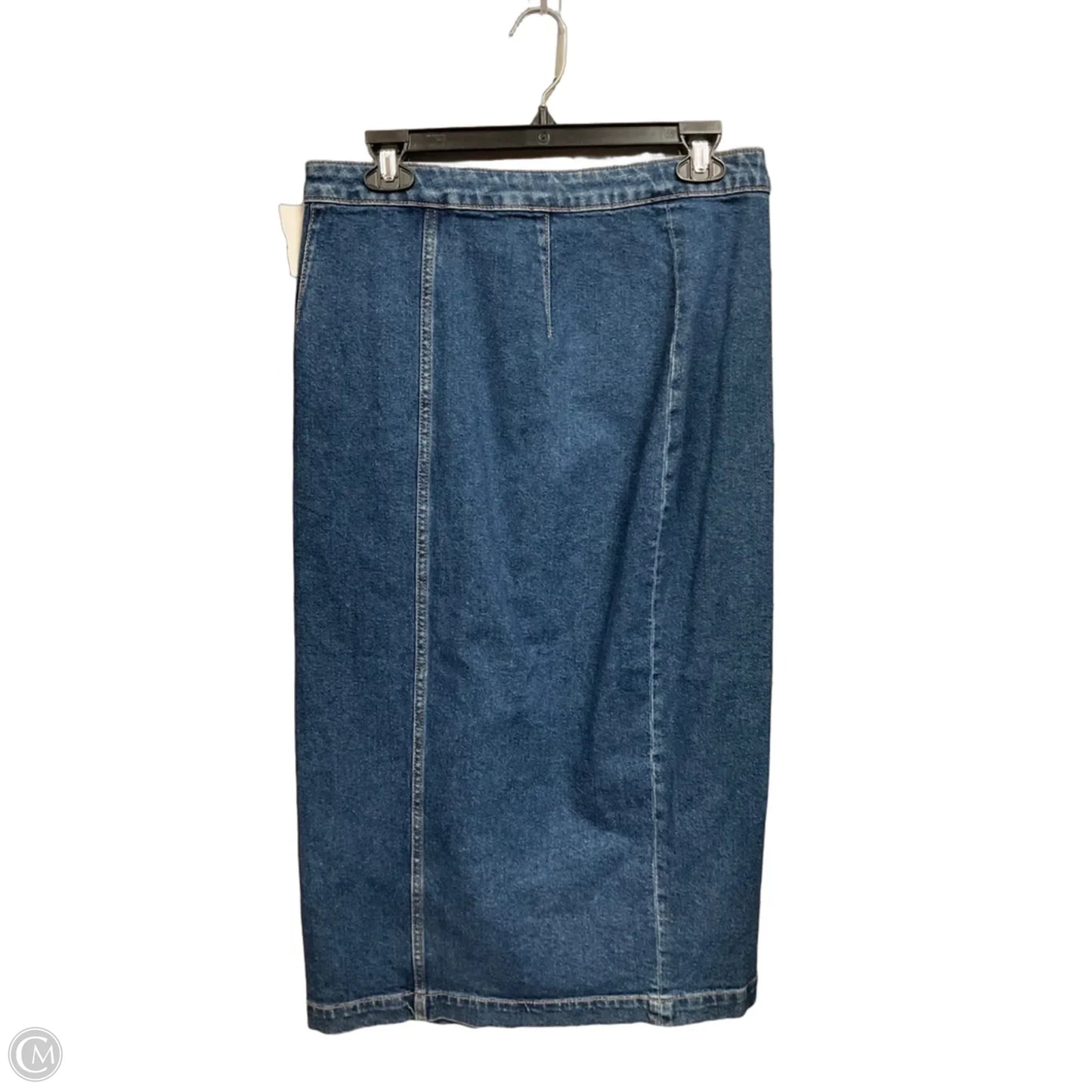 Skirt Midi By Free People In Blue Denim, Size: 8