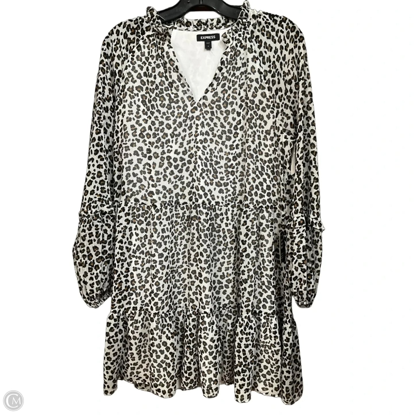 Dress Casual Short By Express In Animal Print, Size: M