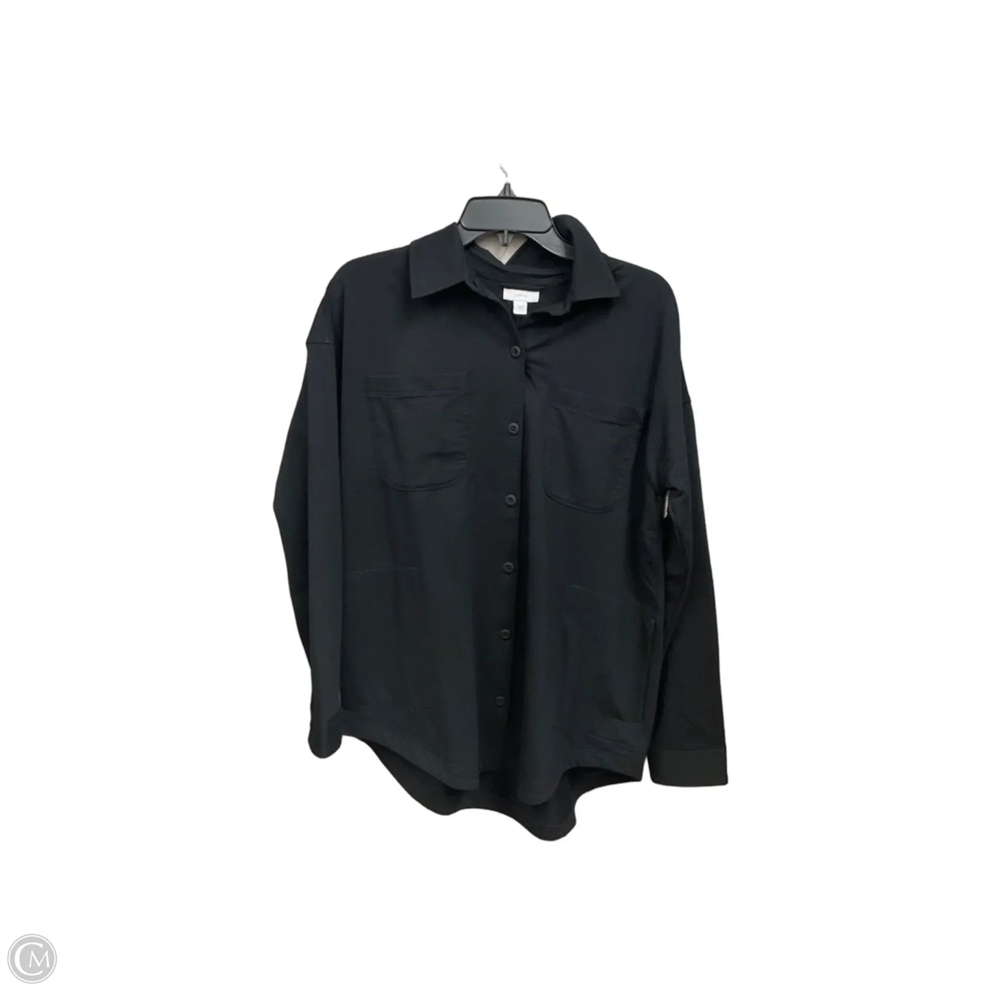 Jacket Shirt By J. Jill In Black, Size: S
