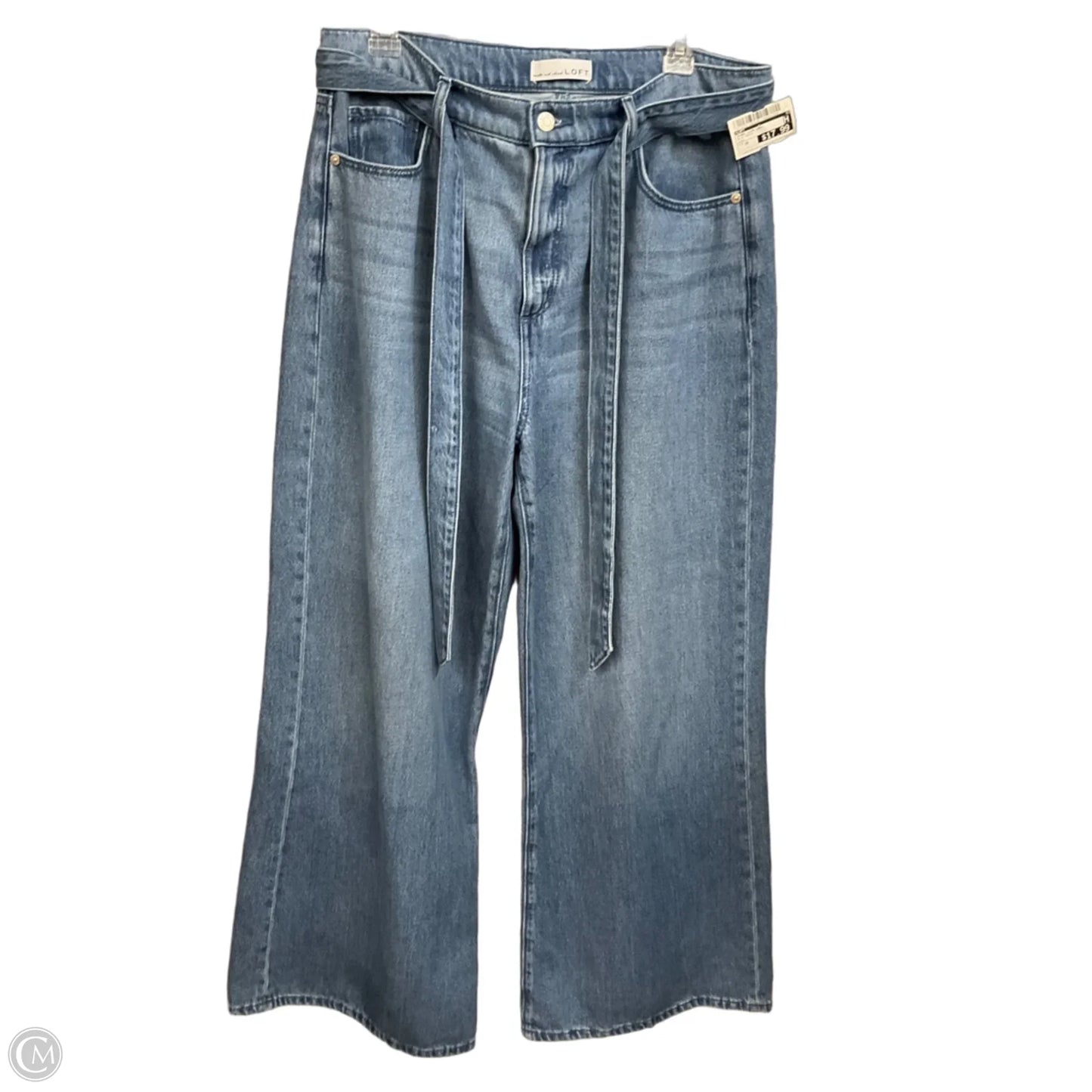 Jeans Wide Leg By Loft In Blue Denim, Size: 10