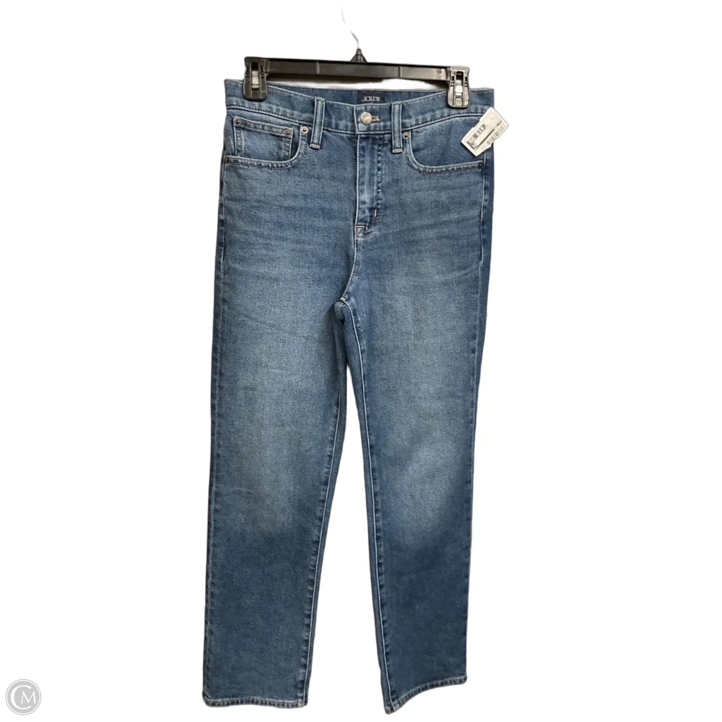 Jeans Straight By J. Crew In Blue Denim, Size: 0
