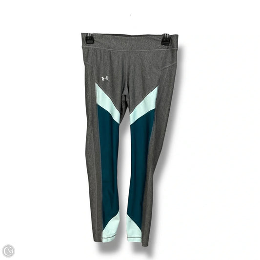 Athletic Leggings By Under Armour In Grey, Size: M