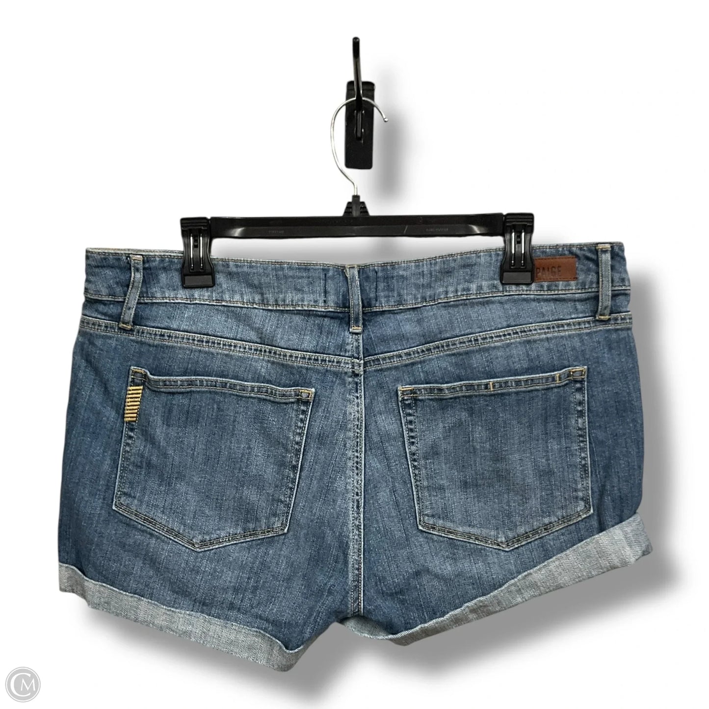 Shorts By Paige In Blue Denim, Size: 12