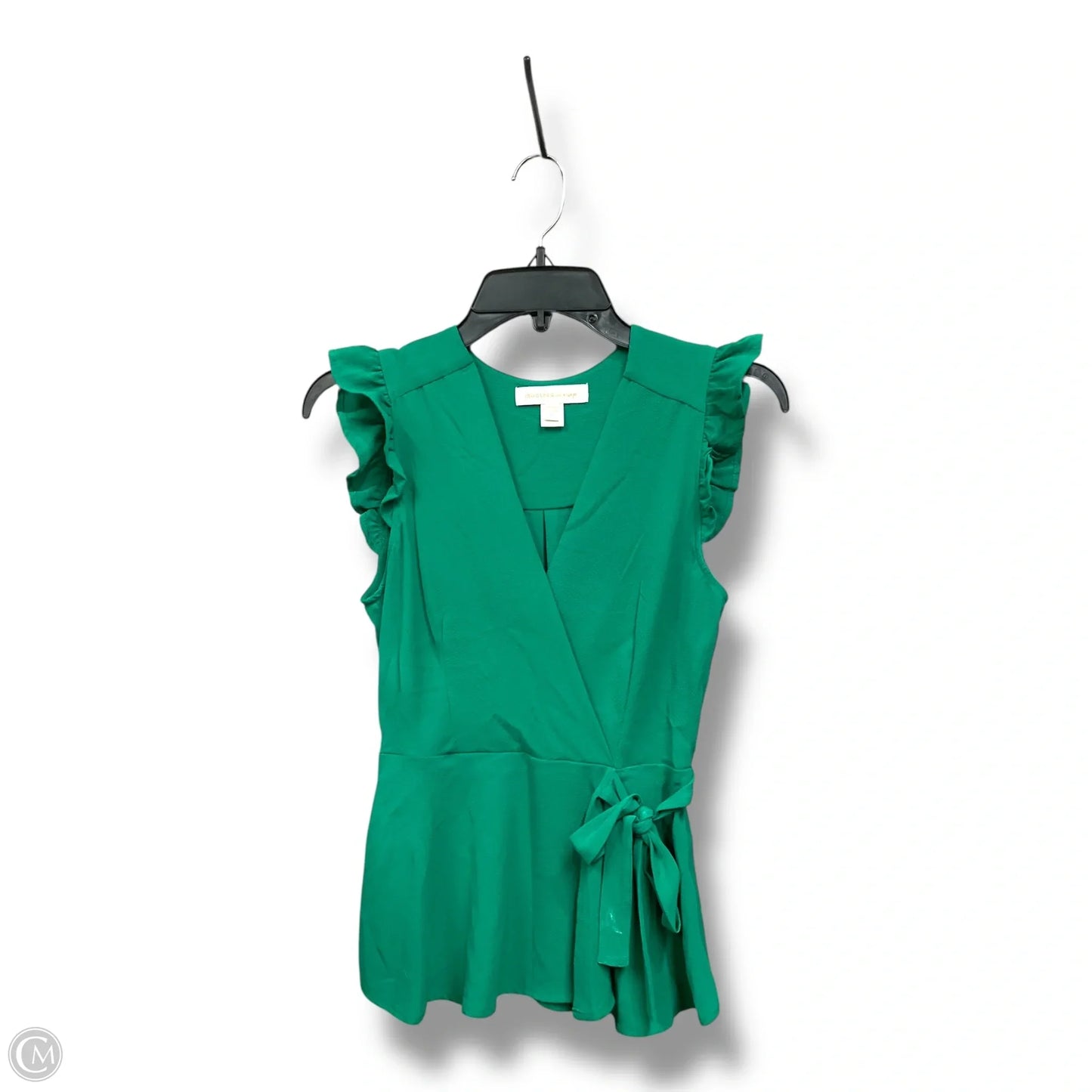 Top Sleeveless By Monteau In Green, Size: S
