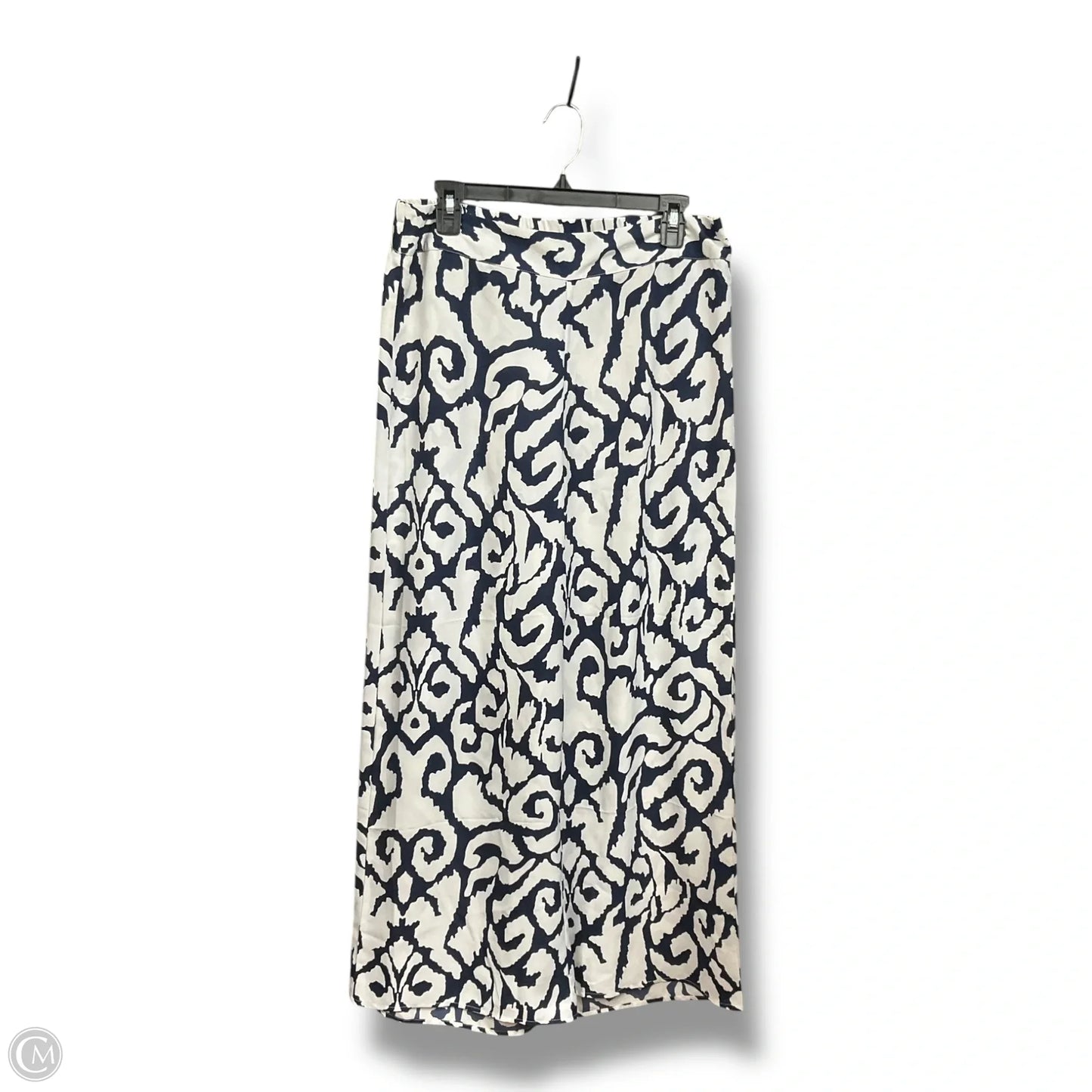 Pants Linen By Soft Surroundings In Blue & White, Size: M