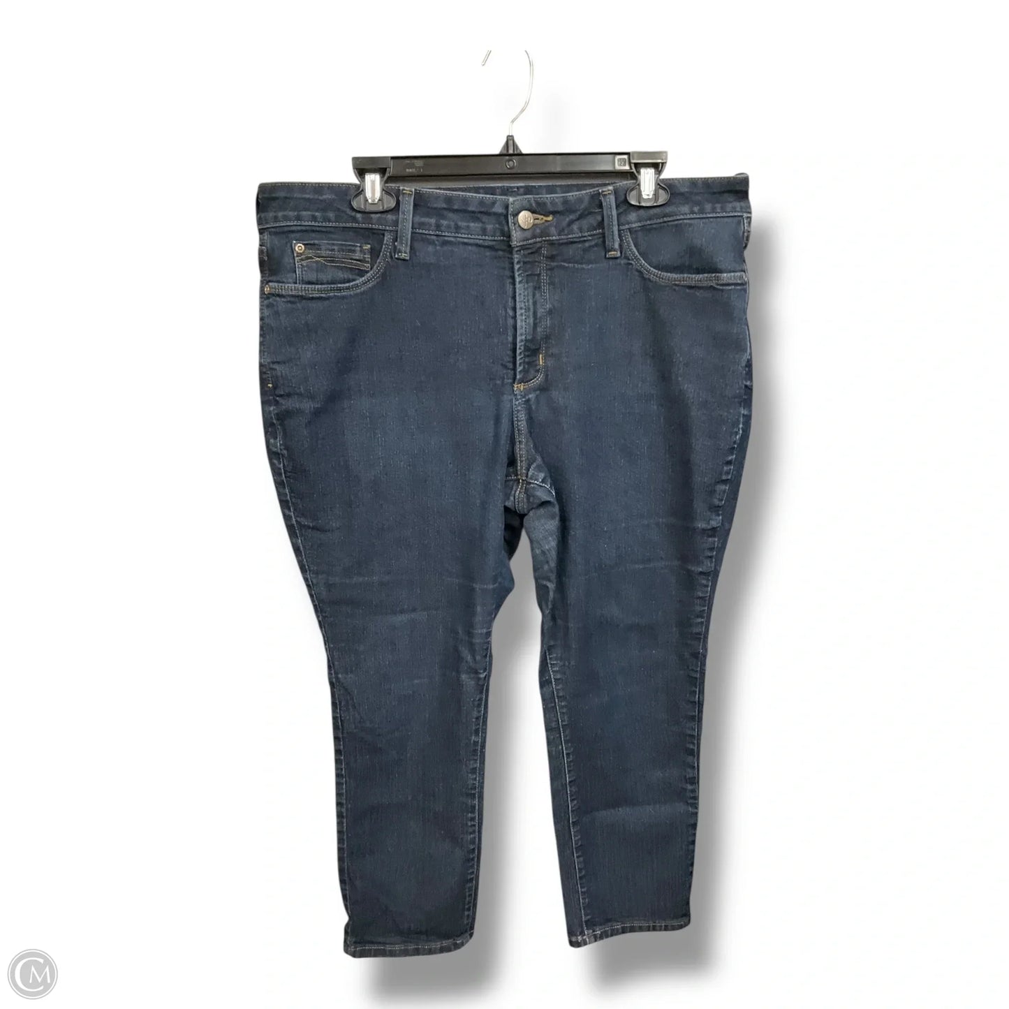 Jeans Cropped By Not Your Daughters Jeans In Blue Denim, Size: 18