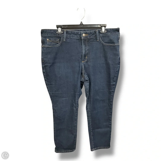 Jeans Cropped By Not Your Daughters Jeans In Blue Denim, Size: 18