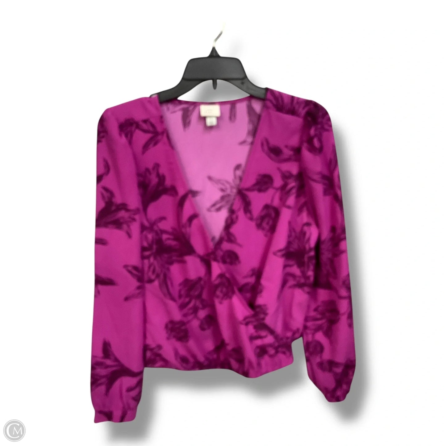 Top Long Sleeve By A New Day In Purple, Size: S