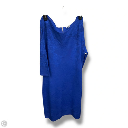 Dress Casual Midi By Calvin Klein Performance In Blue, Size: Xl