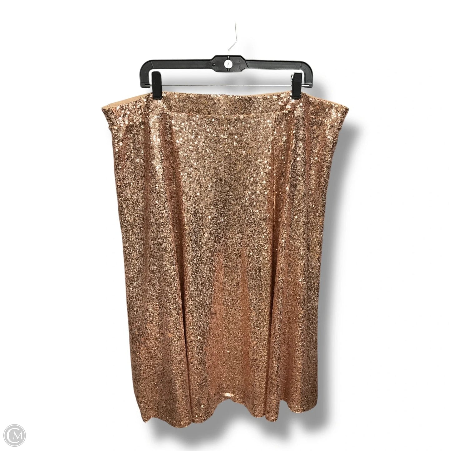 Skirt Midi By Torrid In Gold, Size: 3x