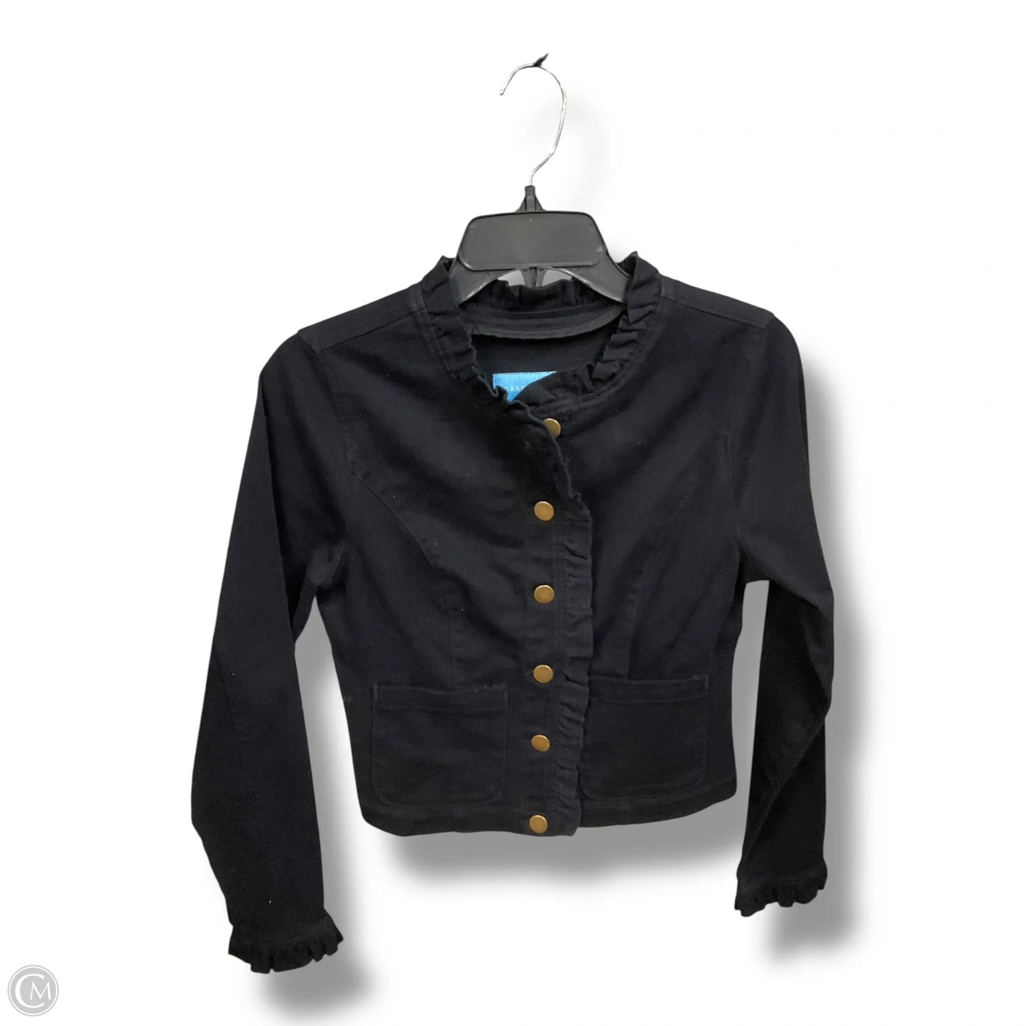 Jacket Denim By Draper James In Black Denim, Size: S
