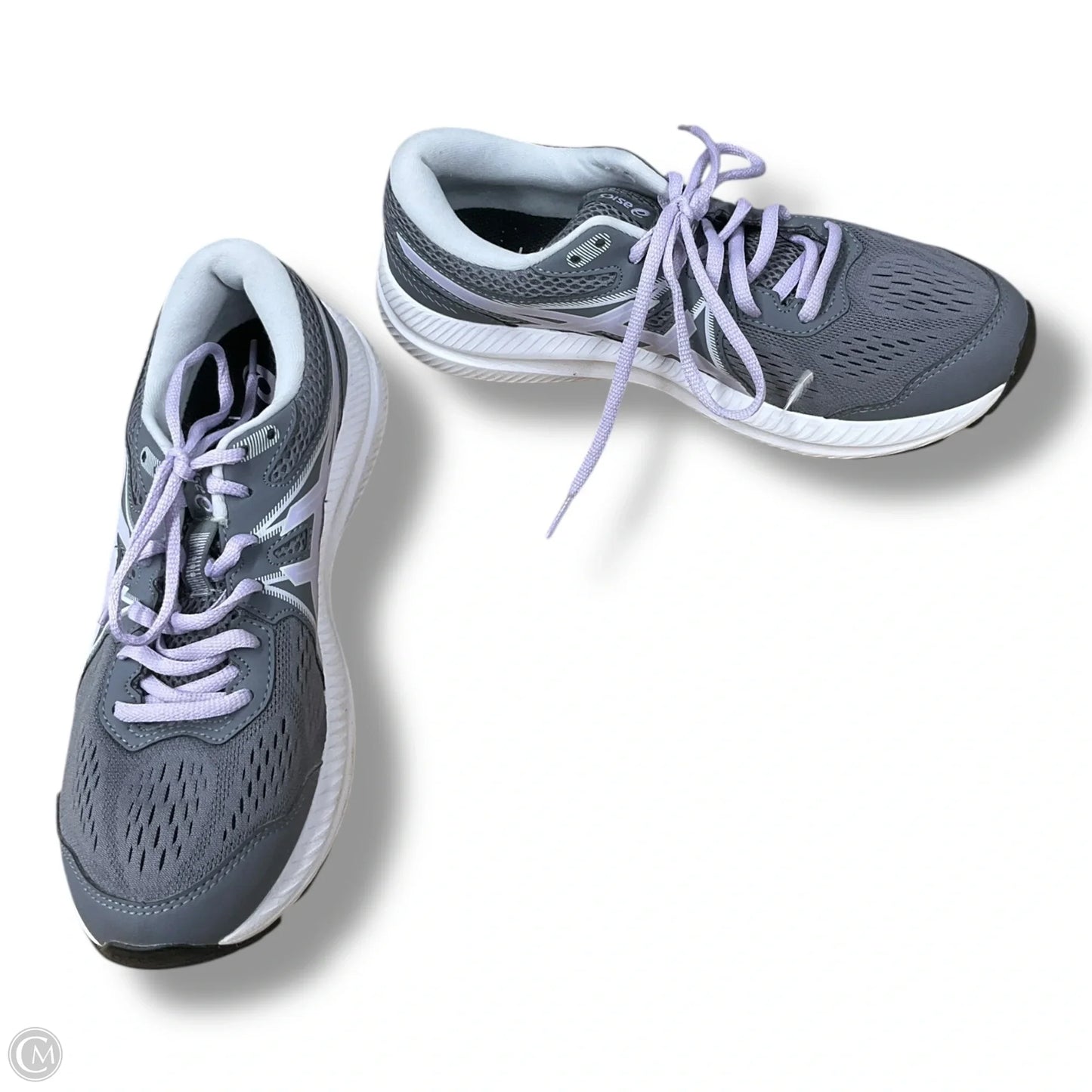 Shoes Athletic By Asics In Grey & Purple, Size: 6
