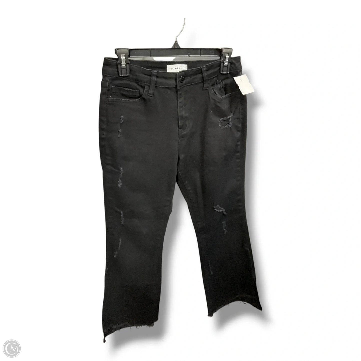 Jeans Flared By Flying Monkey In Black Denim, Size: 8