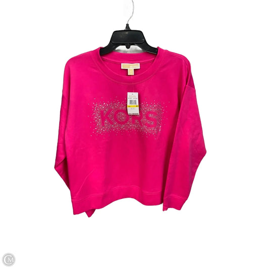 Top Long Sleeve By Michael By Michael Kors In Pink, Size: M