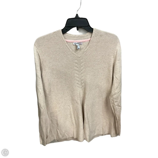 Sweater By Isaac Mizrahi Live Qvc In Tan, Size: M