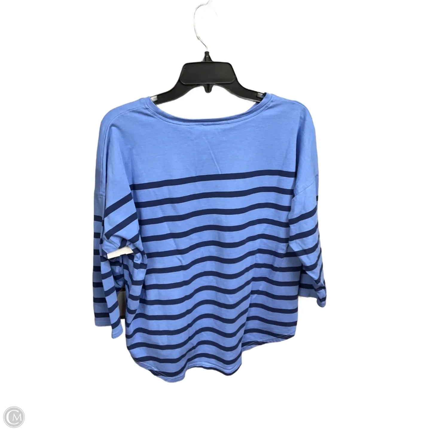 Top 3/4 Sleeve Basic By Vineyard Vines In Striped Pattern, Size: M