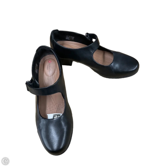 Shoes Heels Block By Clarks In Black, Size: 8