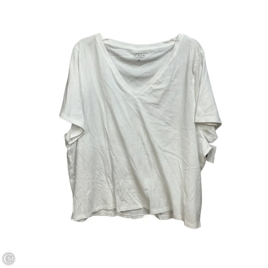 Top Short Sleeve Basic By J. Crew In White, Size: 3x