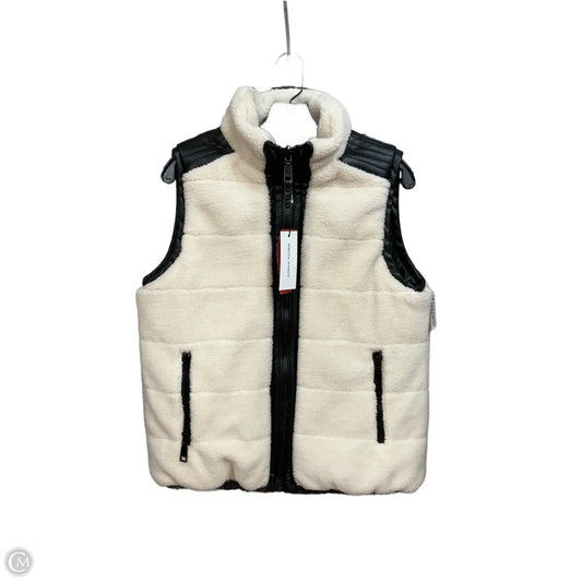 Vest Designer By Rebecca Minkoff In Black & Cream, Size: M