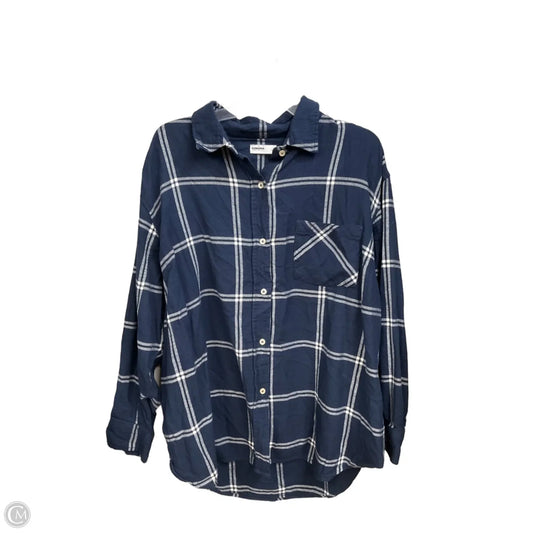 Blouse 3/4 Sleeve By Sonoma In Plaid Pattern, Size: 1x