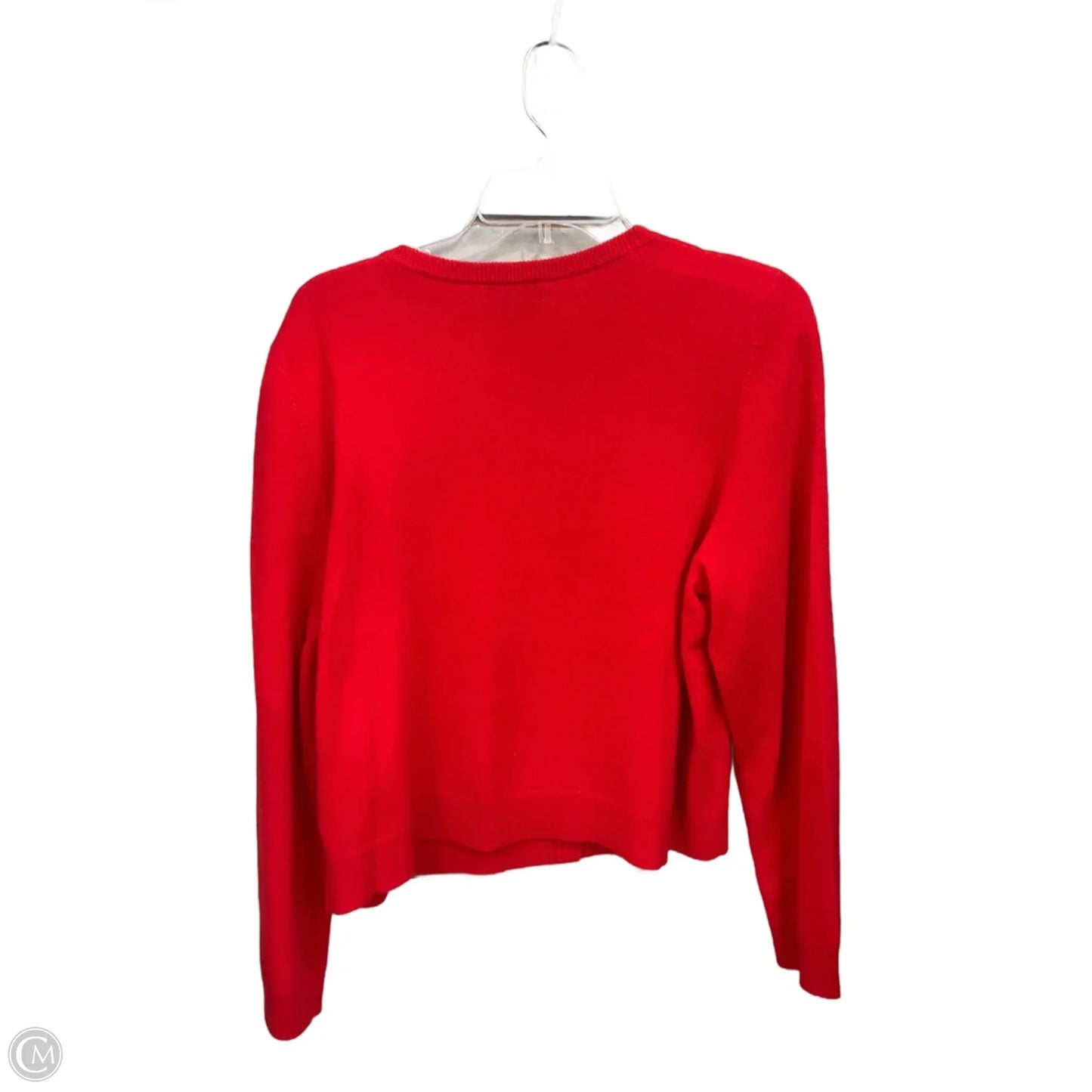 Sweater Cardigan Cashmere By Charter Club In Red, Size: Xxl