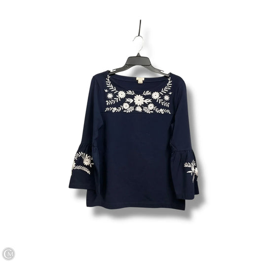 Top Long Sleeve By J. Crew In Blue, Size: S