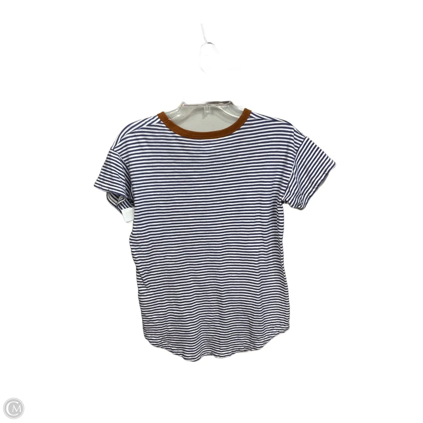 Top Short Sleeve Basic By Madewell In Striped Pattern, Size: Xs