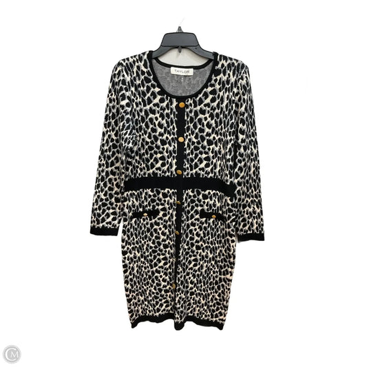 Dress Casual Short By Taylor In Animal Print, Size: Xl