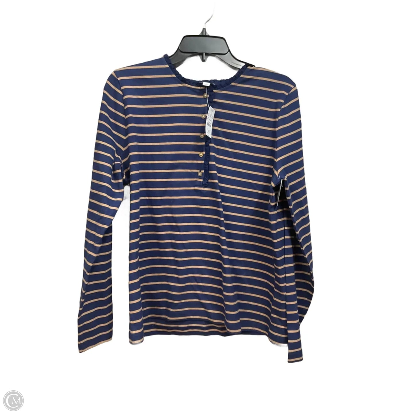 Top Long Sleeve By J. Crew In Striped Pattern, Size: L