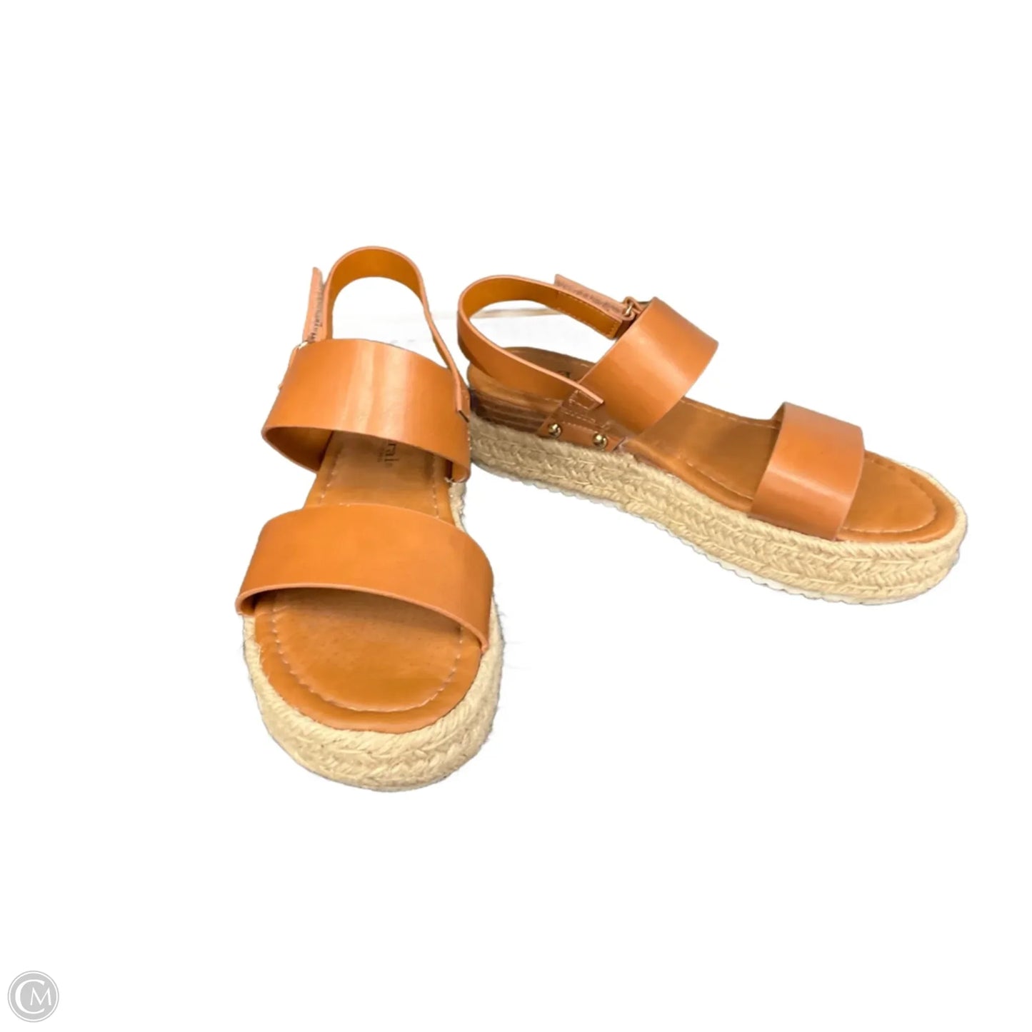 Sandals Flats By Natural Reflections In Tan, Size: 7