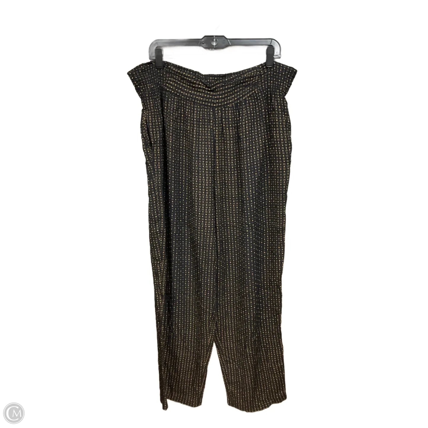 Pants Other By Carole Little In Black & Gold, Size: 14