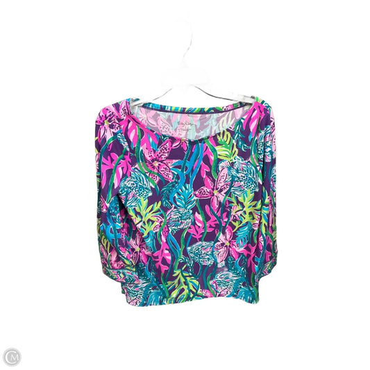 Top Long Sleeve Designer By Lilly Pulitzer In Multi-colored, Size: L