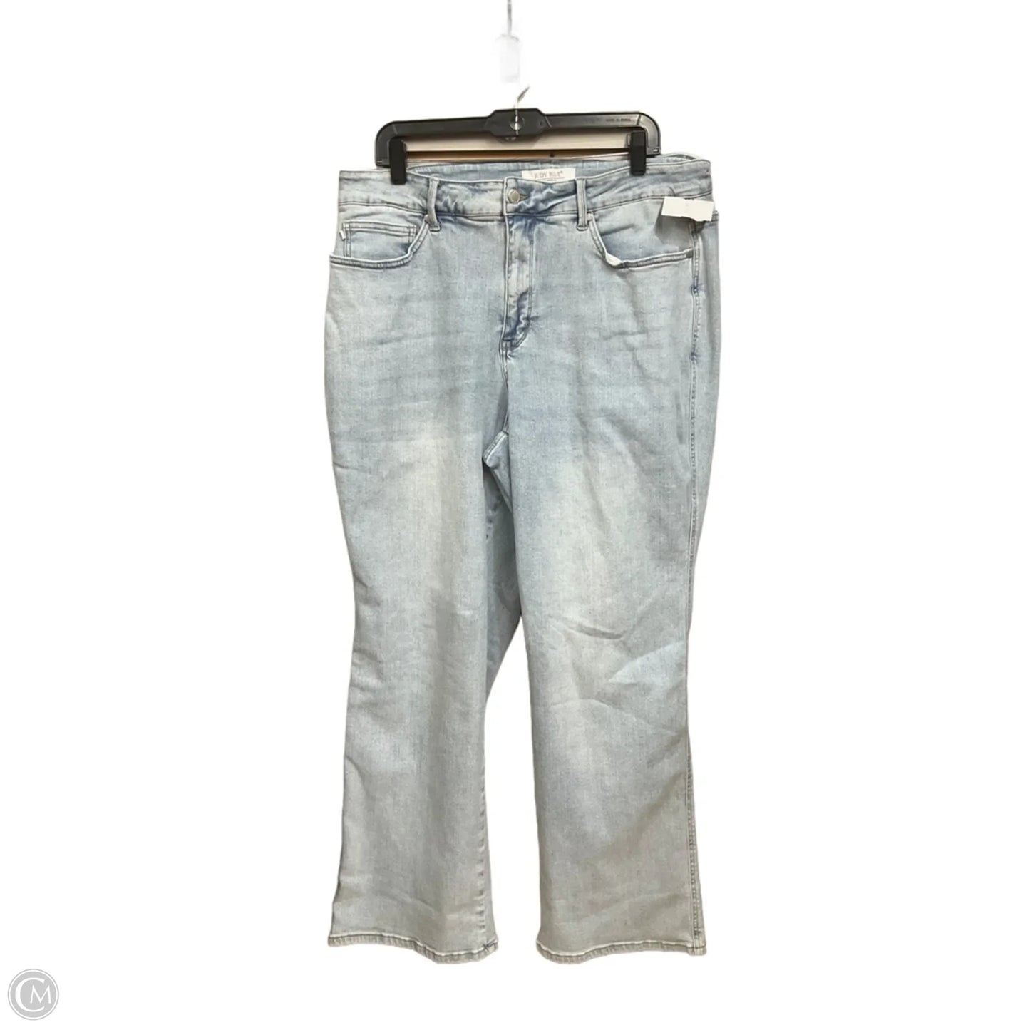 Jeans Straight By Judy Blue In Blue Denim, Size: 20