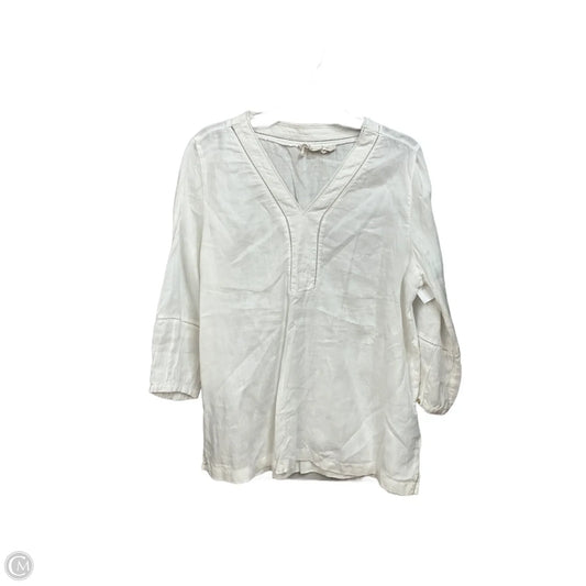 Blouse Long Sleeve By Joie In White, Size: L