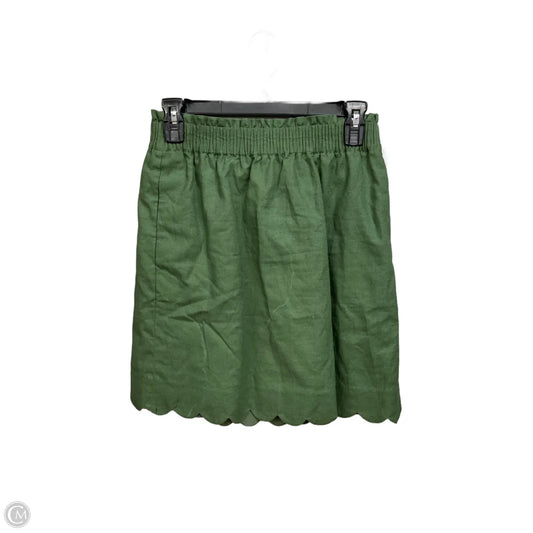 Skirt Mini & Short By J. Crew In Green, Size: 2
