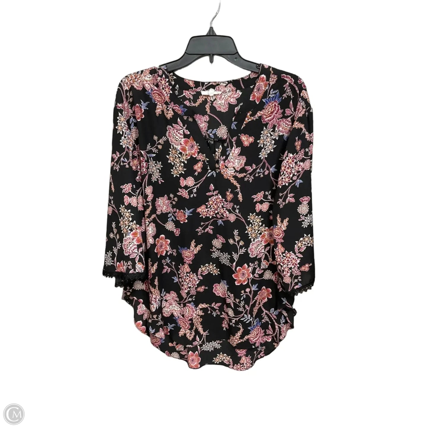 Blouse 3/4 Sleeve By Maurices In Floral Print, Size: Xl