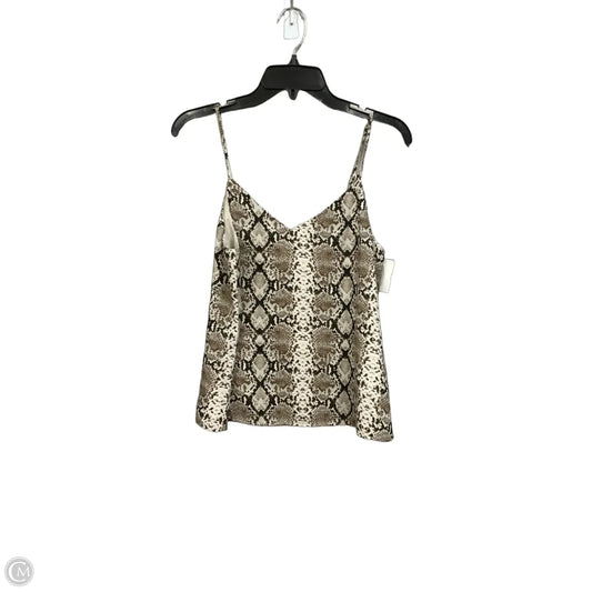 Top Sleeveless By Banana Republic In Snakeskin Print, Size: Xs