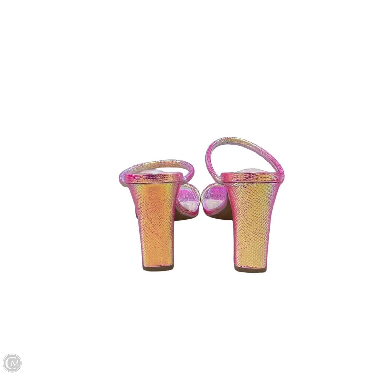 Shoes Heels Block By Cmb In Pink, Size: 9