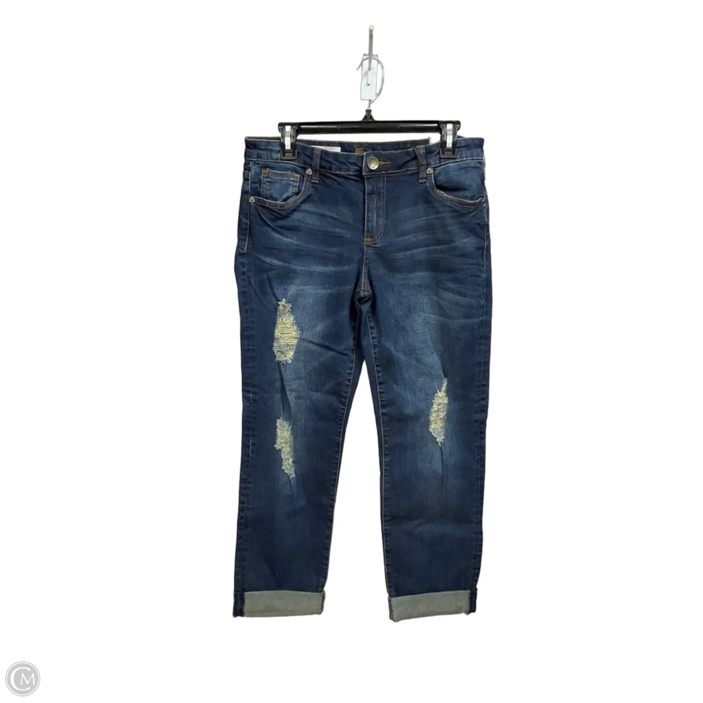 Jeans Boyfriend By Kut In Blue Denim, Size: 10