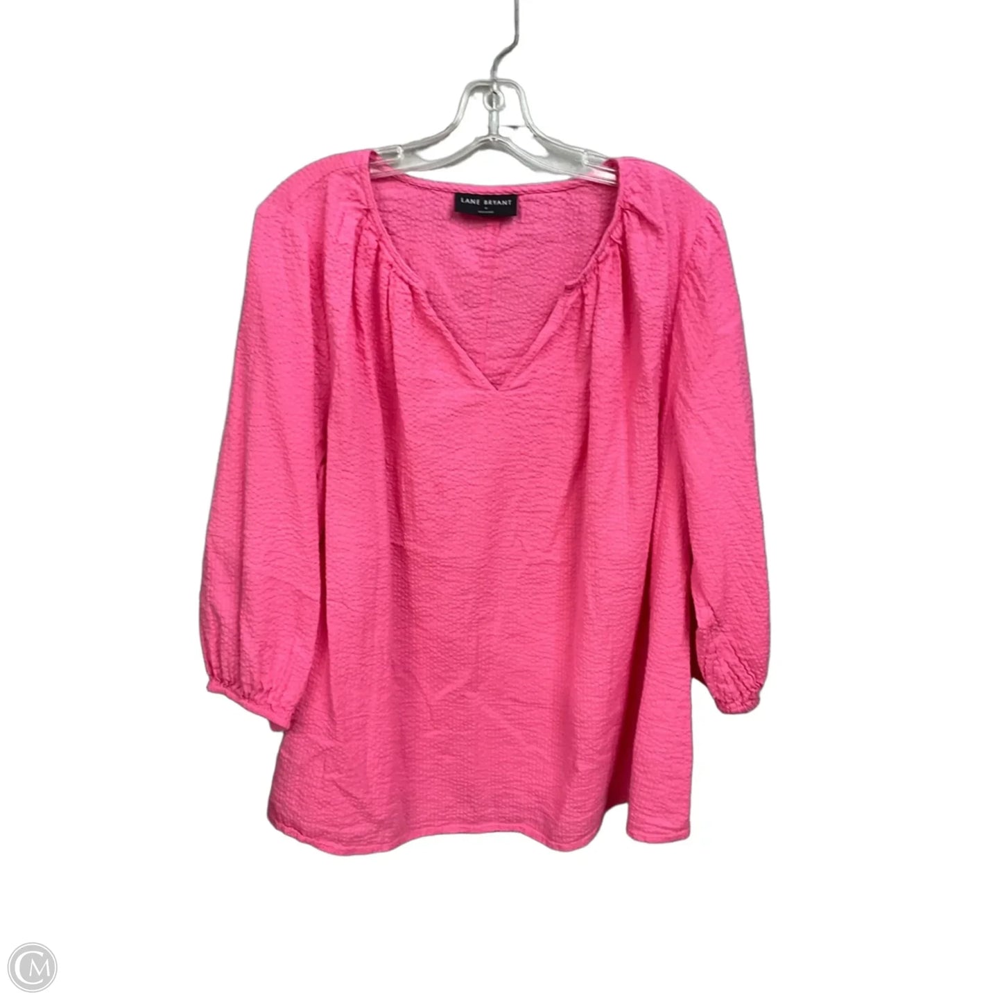Top Long Sleeve By Lane Bryant In Pink, Size: Xl