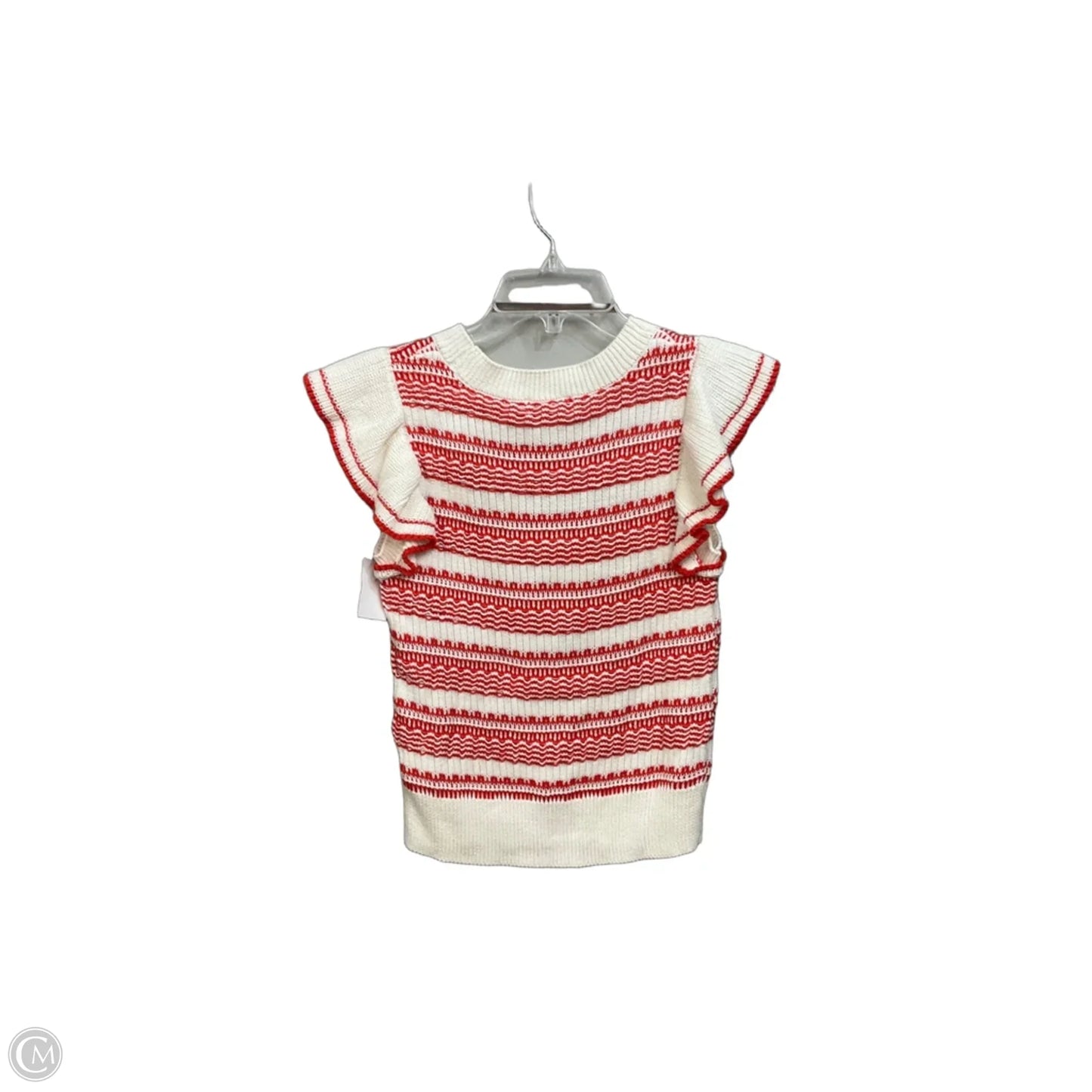 Top Sleeveless By Evereve In Striped Pattern, Size: Xs
